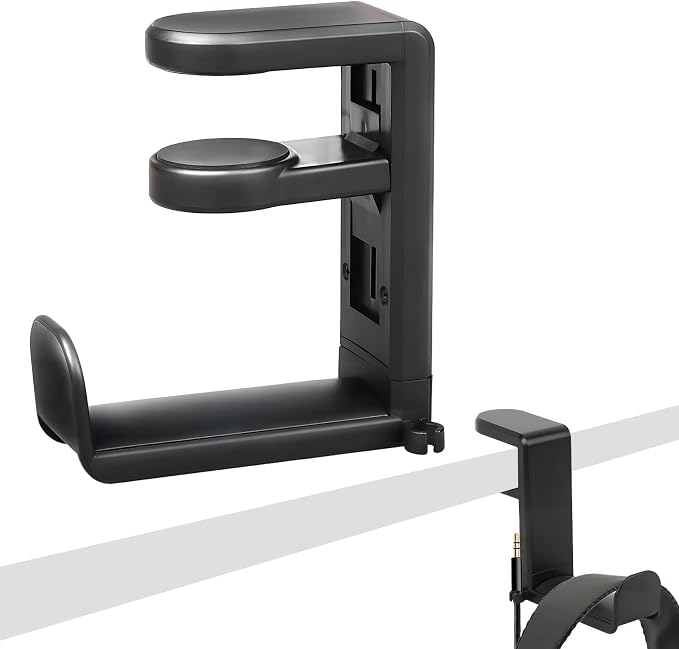 Rotating Headphone Stand,Headphone Holder Desk by Gyinere