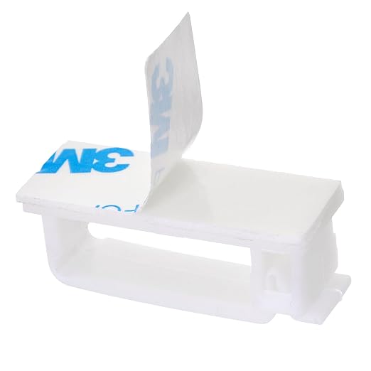50Pcs Self Adhesive Cable Management Clips,Cable Organizers Wire Clips Cord Holder for PC Laptop Ethernet Cable Desktop Home Office(1.78’’ x 0.75’’ x 0.28’’, White) - Image 6