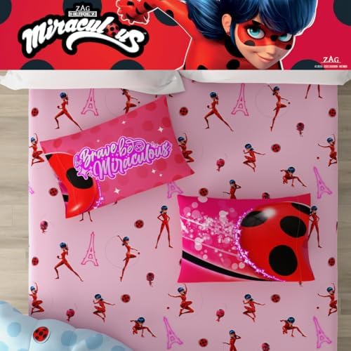 Miraculous: Tales of Ladybug and Cat Noir Kids Bedding Super Soft Comforter and Sheet Set, 5 Piece Full Size, (Officially Licensed Product) - Image 6