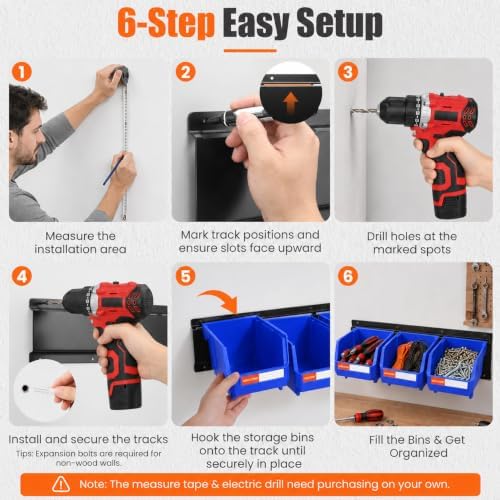 14pc Wall-Mounted Organizer V1 V2 V3 Master Combo Set Blue - Image 4