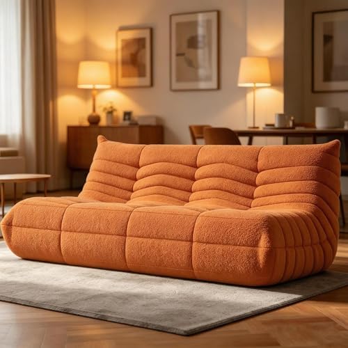 WHGBJA Oversized Bean Bag Chair for Adults with Memory Foam 3 Seater Couch | Floor Sofa Couch for Gaming, Reading, Bedroom, Living Room, Comfy, Boneless, Ergonomic by WHGBJA