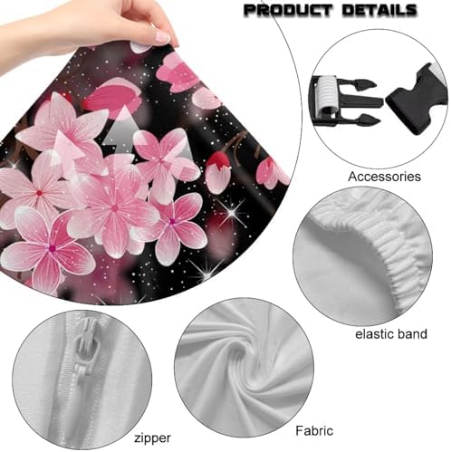 Butterfly Gaming Chair Cover with Armrest Covers Cherry Blossom Office Chair Seat Covers Stretchable Desk Chairs Slipcover for Home Decor, Office Furniture Protectors - Image 4