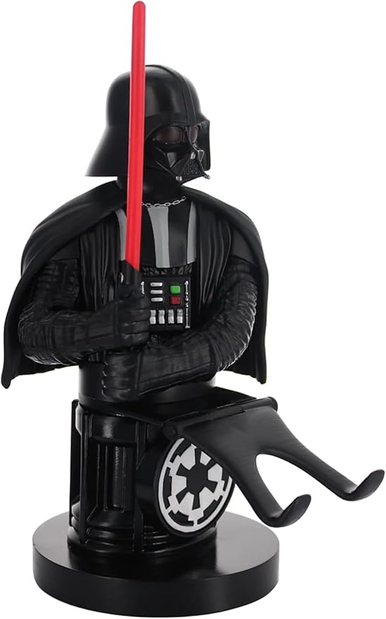 Exquisite Gaming Star Wars Phone Holder & Controller Stand, Darth Vader Cable Guy 8.5 in by ExquisiteGaming
