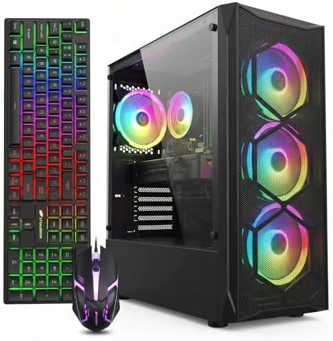STGAubron Gaming PC Desktop,Core I7,RX 580 8G,16G RAM,512G SSD by STGAubron
