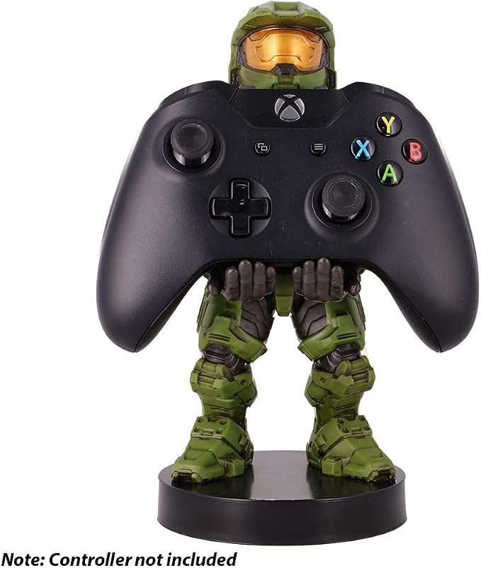 Exquisite Gaming: Halo: Master Chief - Mobile Phone & Gaming Controller Holder, Device Stand, Cable Guys, Xbox Licensed Figure, Green - Image 7