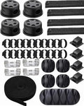 Cable Organizer Kit for Desk – Cable Clips, Cable Sleeves, Cable Ties, Cord Organizer, Wire Management Set – ZENVOX by Unknown