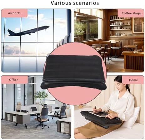 Yosoo Health Gear Inflatable Laptop Desk, Water Defence Portable Gaming Pillow for Lap, Travel Pillow Desk for Working Reading Bed Sofa 56x36 cm - Image 3