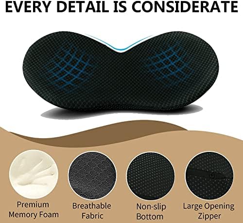 Livtribe Car Seat Cushion, Comfortable Wedge Seat Cushions for Long Driving | Memory Foam Seat Pad for Sciatica & Back Pain Relief, Road Trip Essentials for Driver, Breathable Mesh Cover, Non-Slip Bottom - Image 6