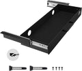 VEVOR Under Desk Drawer Slide Out, 22 inch Under Desk Mounted Pull-out Drawer Attachment, Hidden Under Counter Drawers for office Home Sit Stand Workstation, Black by VEVOR