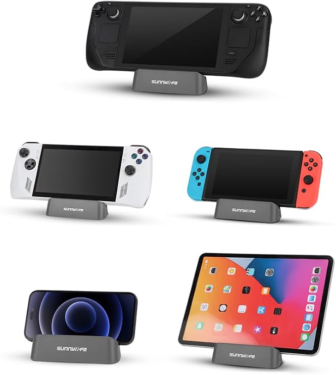 Desktop Handheld Game Console Holder with Anti-Slip Silicone Pad Tablets Stand Game Machine Stand for Msi Claw/Rog Ally/Steam Deck/Switch/DJI RC 2/1/RC-N2/1/RC PRO - Image 2