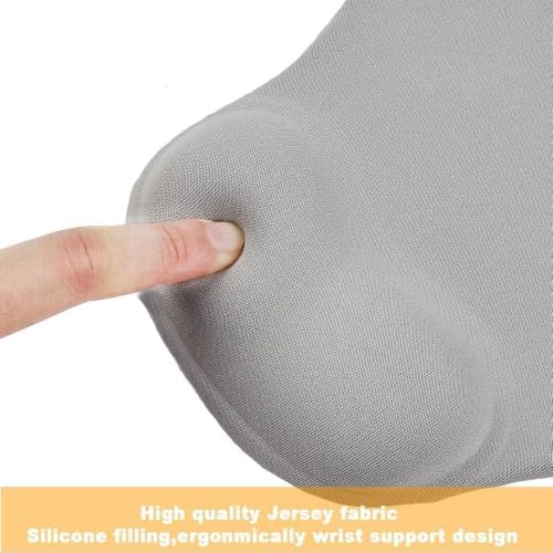 Office Mousepad with Gel Wrist Support - Ergonomic Gaming Desktop Mouse Pad Wrist Rest - Design Gamepad Mat Rubber Base for Laptop Computer -Silicone Non-Slip Special-Textured Surface (07Purple) - Image 5