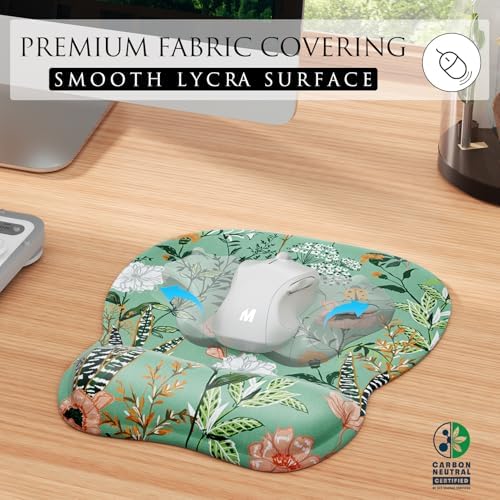 MROCO Ergonomic Mouse Pad Gel Wrist Rest, 9.4 x 8.1 in, Garden Whispers - Image 2