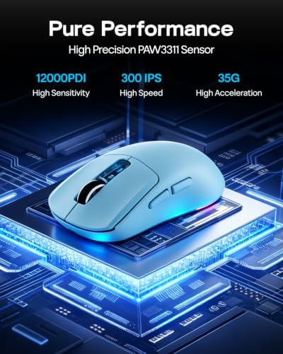 EPOMAKER NEX Lite Wireless Gaming Mouse w/Screens & RGB Charging Dock - Image 3