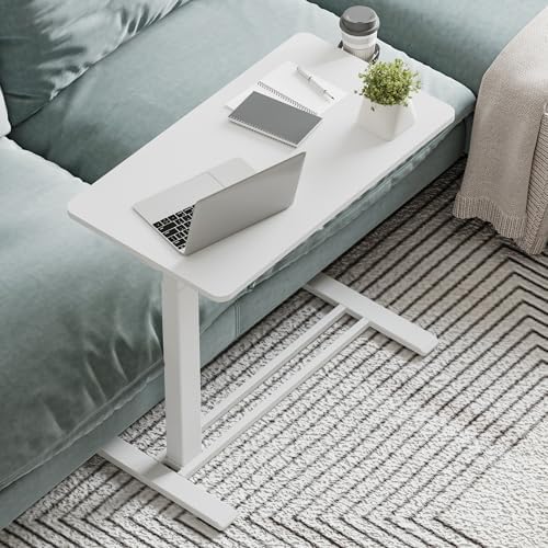 32''Large Medical Overbed Bedside Table with Wheels,Rolling Table - Image 2