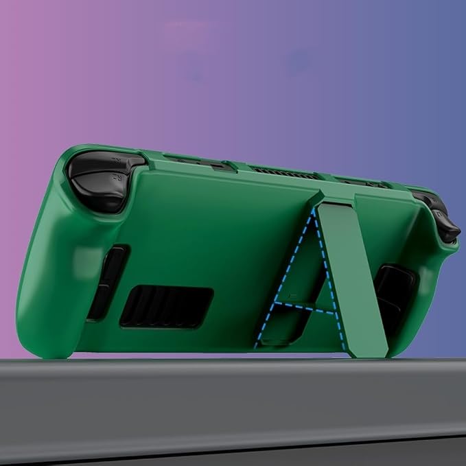 Multi-Color Lightweight Protective Shell for Steam Deck OLED PC Gaming Handheld, Anti-Drop Comfort Touch Protective Cover with Stand Bracket - Image 5