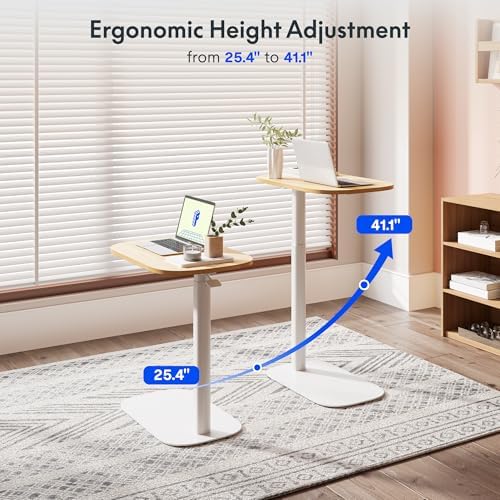 FLEXISPOT 24''Adjustable C Table Gas Spring Mobile Side End Table - Image 5