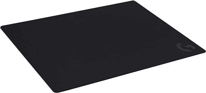 Logitech G640 Large Cloth Gaming Mouse Pad (600x460x3) - Black | Optimized for gaming sensors, moderate surface friction by Unknown
