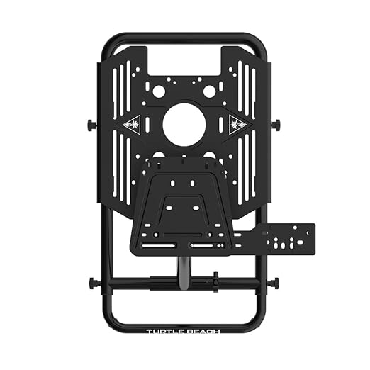 Turtle Beach VelocityOne Universal Stand for Flight Simulation & Racing Simulation Accessories with adjustable height design, metal construction, and fold flat design for PC & Xbox – Black - Image 6