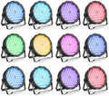 BETOPPER LED Par Lights 54 x 1.5W, RGB Stage Lights DMX DJ Lighting Sound Activated with Stand, Strobe Light & Wash Par Lighting DMX for Parties, Church, Wedding, Bars, 12 by BetopperDirect