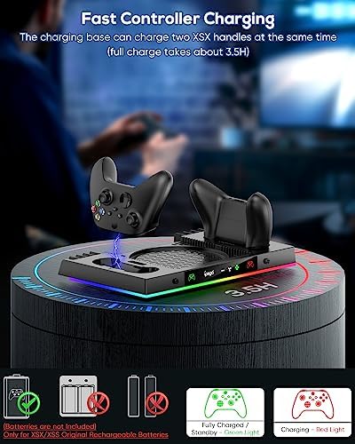 Upgraded RGB Cooling Fan Charging Station for Xbox Series X Accessories - Image 4