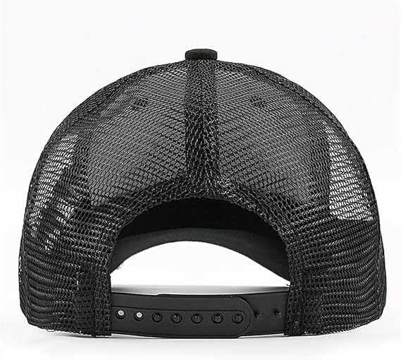Hat for Men Women, Baseball Cap Gifts for Men Women, Adjustable Cotton Leather Patch Trucker Baseball Cap - Image 6