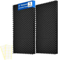 1 Pack Sound Proof Foam Panels for Walls, 48" x 24" x 2" Self-Adhesive Acoustic Panels, High Density Egg Crate Sound Dampening Panels for Recording Studio, Home Office by Unknown