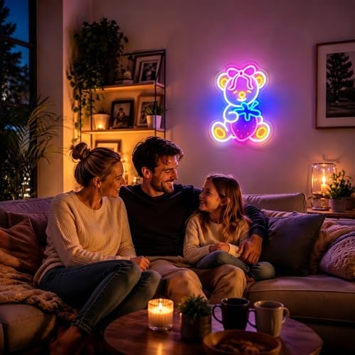 Neon Sign, Bear Neon Signs for Wall Decor LED Signs Neon Light - Image 4