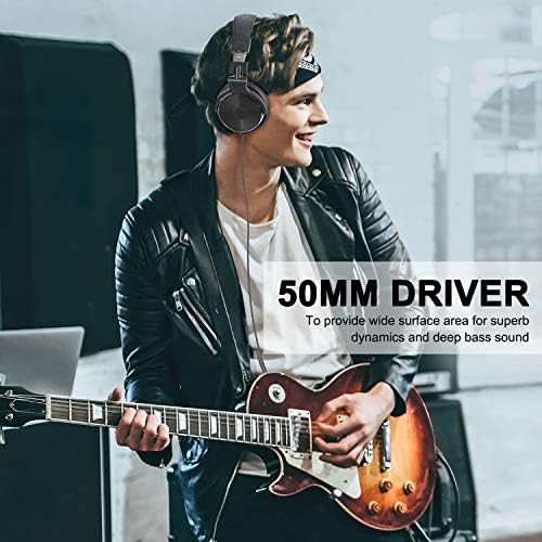 OneOdio Wired DJ Hi-Res Over-Ear Headphones for PC, Keyboard Guitar - Grey - Image 6