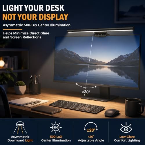 Monitor Light Bar 15.8", No-Glare Asymmetric Desk Screen Lamp - Image 2