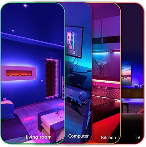 DAYBETTER Led Strip Lights 100ft, RGB Color Changing Led Strips with 44 Keys Remote Control for Room, Bedroom, Suitable for Home Decor, Living Room, Kitchen, Home Party Decoration, 24V - Image 3