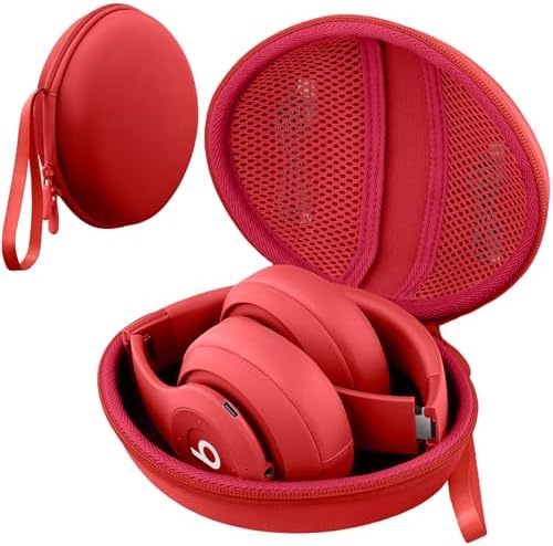 for Beats Studio Pro/Studio3/Solo4/Solo3 Headphones Hard Case, Red by co2CREA