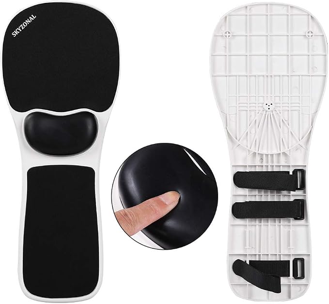 Ergonomic Adjustable Armrest Wrist Rest-Only Adjustable for Chair (Extra Long Zip Ties Included) - Image 8