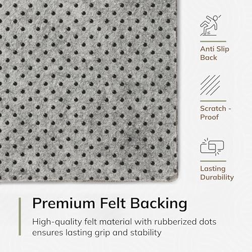 Anji Mountain 48" x 36" Rug'd Office Chair Mat for Carpet & Hardwood Floor | Low Pile, Anti-Slip Felt Backing for Rolling Chairs, Easy Glide Floor Protector Mat for Home Office & Gaming, Marina Morning - Image 6