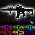 Gun Pistol Wall Light Man Cave Neon Sign 3D LED Silhouette Lamp 16 Colors Dimmable NightLight Christmas Birthday Valentine Gift for Men Boy Bedroom Game Room Bar Decor by Unknown