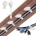 Cable Management Under Desk, Adhesive Cable Ties, 20Pack-White by ELECTRONICSORGANIZATION