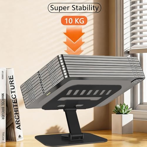 Metal Tablet Stand Holder Adjustable for iPad Kindle Tab, Black - Image 4
