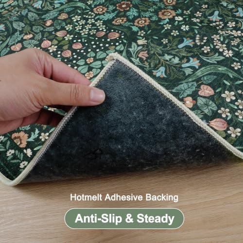 Anidaroel Floral Office Chair Mat for Hardwood Floor, 36"x48" Desk Chair Mat for Hard Floors, Under Desk Rug for Rolling Chair, Anti-Slip Computer Chair Mat, Low Pile Carpet Protector Mat - Image 5