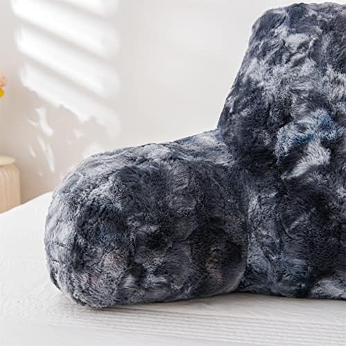 A Nice Night Gray Reading Pillow, 17" Bed Wedge Pillows with Arms，M - Image 4