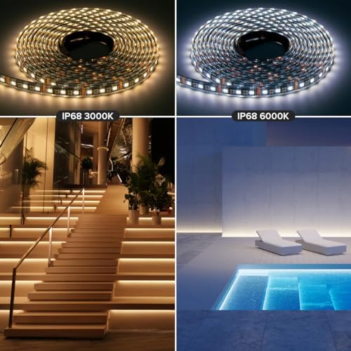 BTF-LIGHTING RGBW LED Strip IP68 Waterproof Warm White DC12V 16.4FT 300LED - Image 7