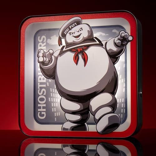 Numskull Ghostbusters Stay Puft Lamp Wall Light - Ambient Lighting Gaming Accessory for Bedroom, Home, Study, Office, Work - Official Ghostbusters Merchandise - Image 4