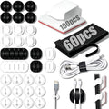 190Pcs Cable Management Kit, Self-Adhesive Cord Clips for Desk Office Home by JUNXILPPD