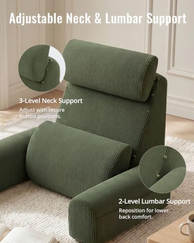 Blissful Diary Reading Pillow with Adjustable Neck & Lumbar Support, 21" - Image 4