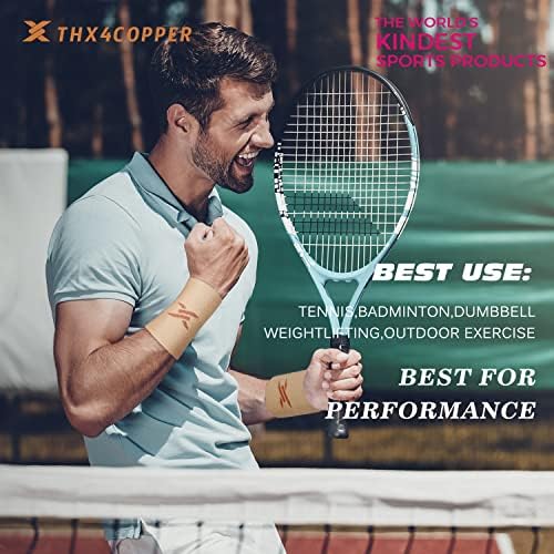 THX4COPPER Compression Wrist Sleeve - Copper Infused Wrist Support for Men &Women-Improve Circulation and Recovery(1 Pair) inch - Image 6