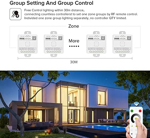 BTF-LIGHTING SP630E Bluetooth Controllers 4 Zones 2.4GHz RF RB1 Remote Kit - Image 6