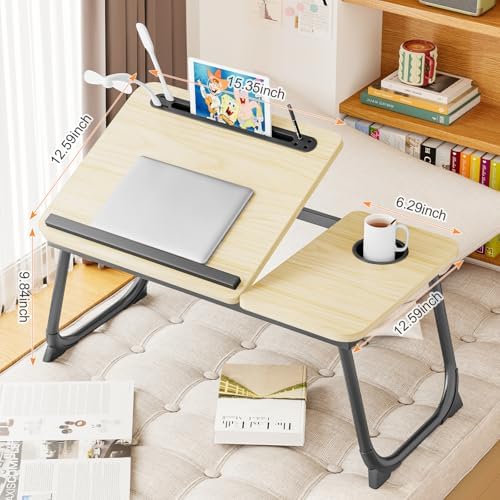 Laptop Desk for Bed, Adjustable Laptop Stand with 5 Different Angles - Image 5