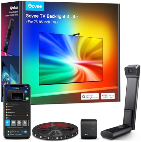 Govee TV Backlight 3 Lite, 16.4ft LED Strip Lights Sync with 75-85 Inch TVs by Unknown