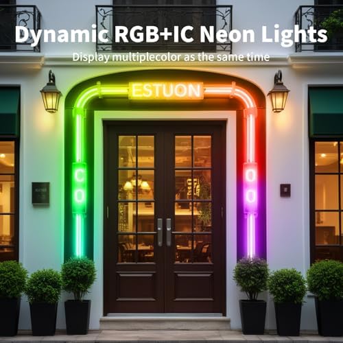 iNextStation 6.56FT Smart IC LED Strip Lights 5V USB RGB Neon Rope Lights - Image 5
