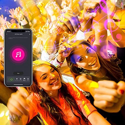 DAYBETTER Smart WiFi LED Strip Lights 150ft (3x50ft), RGB Color Changing, Alexa Google Voice Control, Music Sync, App Remote, Indoor Home Decor for Bedroom Gaming Room Party - Image 3