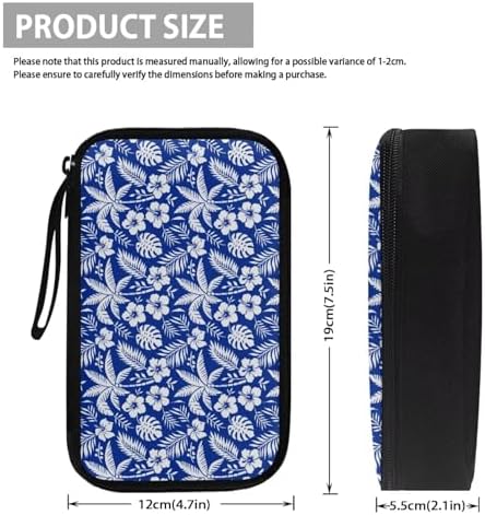 Tropical Flowers Electronic Organizer Travel Cable Organizer Bag Portable Pouch Electronic Accessories Carry Case for Tech Accessory Phone Power Bank Cable Cord Charger - Image 5