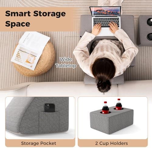KOMFOTT 5 Pieces Reading Gaming Pillow Desk Set, Lap Desk Pillow - Image 4